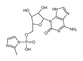 3-isoisoguanosine 5'-phospho-2-methylimidazole Structure