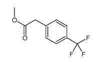 Benzeneacetic acid, 4-(trifluoromethyl)-, Methyl ester Structure