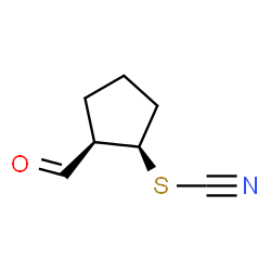 Thiocyanic acid, 2-formylcyclopentyl ester, cis- (9CI) Structure