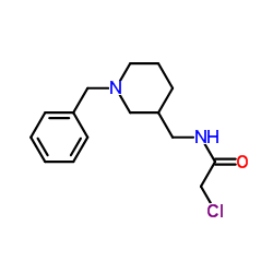 N-[(1-Benzyl-3-piperidinyl)methyl]-2-chloroacetamide结构式