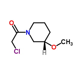 2-Chloro-1-[(3S)-3-methoxy-1-piperidinyl]ethanone结构式