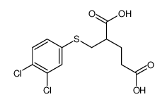 2-[(3,4-dichlorophenyl)sulfanylmethyl]pentanedioic acid Structure