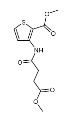 methyl 3-(4-methoxy-4-oxobutanamido)thiophene-2-carboxylate结构式