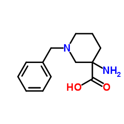 3-Amino-1-benzyl-3-piperidinecarboxylic acid structure