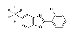 2-(2-Bromophenyl)-5-(pentafluoro-λ6-sulfanyl)-1,3-benzoxazole结构式