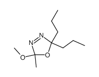 2-methoxy-2-methyl-5,5-di-n-propyl-1,3,4-Δ3-oxadiazoline结构式