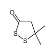 5,5-dimethyldithiolan-3-one结构式