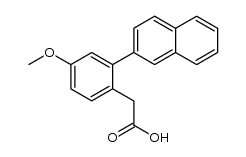 ethyl 2-(4-methoxy-2-(naphthalen-2-yl)phenyl)acetic acid Structure