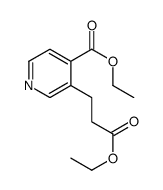 ethyl 3-(3-ethoxy-3-oxopropyl)pyridine-4-carboxylate结构式