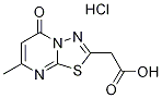 (7-Methyl-5-oxo-5H-[1,3,4]thiadiazolo[3,2-a]-pyrimidin-2-yl)acetic acid hydrochloride Structure