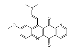 11-(2-(dimethylamino)vinyl)-9-methoxypyrido[2,3-b]acridine-5,12-dione Structure