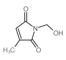 1H-Pyrrole-2,5-dione,1-(hydroxymethyl)-3-methyl-结构式