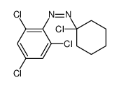 (1-chlorocyclohexyl)-(2,4,6-trichlorophenyl)diazene结构式