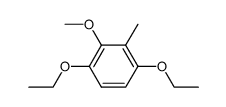 Benzene, 1,4-diethoxy-2-methoxy-3-methyl- (9CI) structure