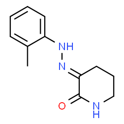 TETRAHYDRO-2,3-PYRIDINEDIONE 3-[N-(2-METHYLPHENYL)HYDRAZONE] Structure
