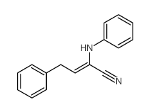 2-Butenenitrile,4-phenyl-2-(phenylamino)- structure
