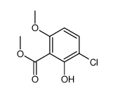 methyl 3-chloro-2-hydroxy-6-methoxybenzoate结构式