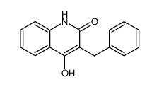 3-benzyl-4-hydroxy-2(1H)-quinolone结构式