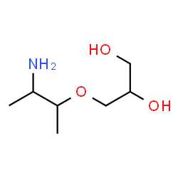 1,2-Propanediol,3-(2-amino-1-methylpropoxy)-结构式