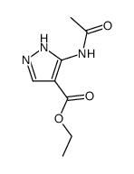 ethyl 3-(acetylamino)-1H-pyrazole-4-carboxylate结构式