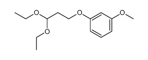 3-m-methoxyphenoxypropionaldehyde diethyl acetal结构式