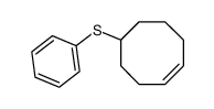 4-cycloocten-1-yl phenyl sulfide Structure