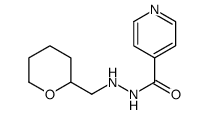 N-(oxan-2-ylmethyl)pyridine-4-carbohydrazide结构式