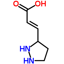 (2E)-3-(3-Pyrazolidinyl)acrylic acid structure