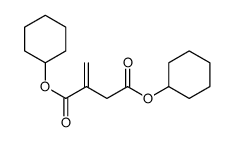 dicyclohexyl 2-methylidenebutanedioate Structure