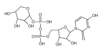 [[(2R,3S,4R,5R)-5-(2,4-dioxopyrimidin-1-yl)-3,4-dihydroxyoxolan-2-yl]methoxy-hydroxyphosphoryl] [(2R,3R,4S,5S)-3,4,5-trihydroxyoxan-2-yl] hydrogen phosphate结构式