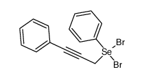 dibromo(phenyl)(3-phenylprop-2-yn-1-yl)-4-selane结构式