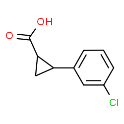 trans-2-(3-chlorophenyl)cyclopropane-1-carboxylic acid Structure