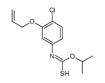 Dibutyl dithiocarbamate, [4-chloro-3-(2-propenyloxy) phenyl]-,-O- (1-methylethyl) ester Structure