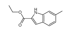 6-Methyl-1H-indole-2-carboxylic acid ethyl ester结构式
