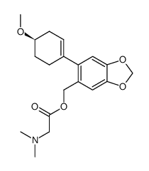 N,N-dimethyl-glycine-[2-((R)-4-methoxy-cyclohex-1-enyl)-4,5-methylenedioxy-benzyl ester] Structure