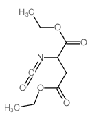 Butanedioic acid,isocyanato-, diethyl ester (9CI)结构式