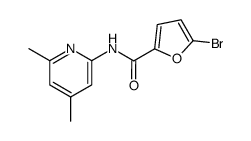 N-(4,6-dimethylpyridin-2-yl)-5-bromofuran-2-carboxamide Structure