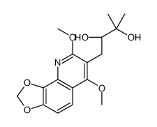 (S)-1-(6,8-Dimethoxy-1,3-dioxolo[4,5-h]quinolin-7-yl)-3-methyl-2,3-butanediol Structure