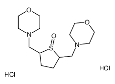 2,5-bis(morpholin-4-ylmethyl)thiolane 1-oxide,dihydrochloride结构式