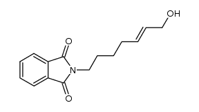 (E)-2-(7-hydroxyhept-5-en-1-yl)isoindoline-1,3-dione结构式