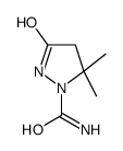 1-Pyrazolidinecarboxamide,5,5-dimethyl-3-oxo-(9CI) structure