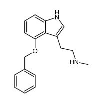 (4-benzyloxy)-N-methyltrytamine结构式