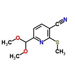 6-(dimethoxymethyl)-2-(methylthio)nicotinonitrile Structure