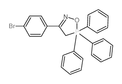 3-(4-bromophenyl)-5,5,5-triphenyl-1-oxa-2-aza-5$l^C26H21BrNOP-phosphacyclopent-2-ene Structure