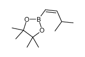 (E)-4,4,5,5-tetramethyl-2-(3-methylbut-1-en-1-yl)-1,3,2-dioxaborolane structure