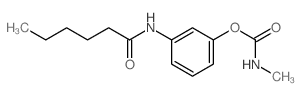 [3-(hexanoylamino)phenyl] N-methylcarbamate结构式