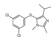 5-(3,5-dichlorophenyl)sulfanyl-1,2-dimethyl-4-propan-2-ylimidazole结构式