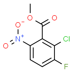 methyl 2-chloro-3-fluoro-6-nitrobenzoate structure