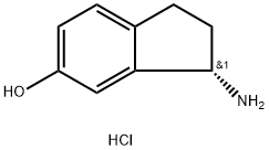 (3S)-3-氨基-2,3-二氢-1H-茚-5-醇盐酸盐结构式