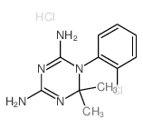 1,3,5-Triazine-2,4-diamine,1-(2-chlorophenyl)-1,6-dihydro-6,6-dimethyl-, hydrochloride (1:1) structure